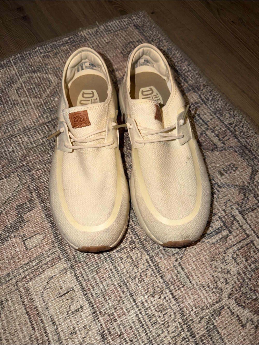 Hey Dude Men's Slip-On Loafers in Cream - Picture 2 of 6
